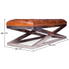 Buy Padded Bench Churchill Lounge - Premium Leather Light brown 48383 - prices