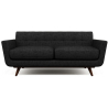 Buy Scandinavian design Milton Sofa (2 seats) - Fabric Black 55628 - in the UK