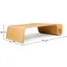 Buy Coffee Table and Magazine Rack Aurora - Big Model - Wood Natural wood 16323 - in the UK
