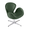 Buy Swin Chair - Faux Leather Green 13663 - prices