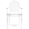 Buy Transparent Dining Chair - Armrest Design - Louis King Transparent 16461 at MyFaktory