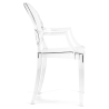 Buy Transparent Dining Chair - Armrest Design - Louis King Transparent 16461 home delivery