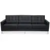 Buy Design Sofa Kanel  (3 seats) - Premium Leather Black 13247 - in the UK