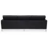 Buy Design Sofa Kanel  (3 seats) - Premium Leather Black 13247 in the United Kingdom