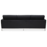 Buy Design Sofa Kanel  (3 seats) - Premium Leather Black 13247 at MyFaktory