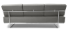 Buy Sofa Bed SQUAR (Convertible) - 3 Seater - Faux Leather Grey 14621 - in the UK