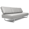 Buy Sofa Bed SQUAR (Convertible) - Faux Leather Light grey 14621 - in the UK