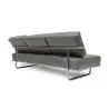 Buy Sofa Bed SQUAR (Convertible) - Faux Leather Grey 14621 in the United Kingdom