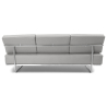 Buy Sofa Bed SQUAR (Convertible) - Faux Leather Light grey 14621 in the United Kingdom