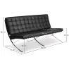 Buy City Sofa (3 seats) - Premium Leather Black 13266 - prices