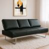 Buy Sofa Bed SQUAR (Convertible) - Premium Leather Black 14622 - prices
