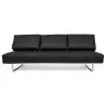 Buy Sofa Bed SQUAR (Convertible) - Premium Leather Black 14622 - in the UK