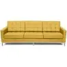 Buy Design Sofa Kanel  (3 seats) - Faux Leather Pastel yellow 13246 - in the UK