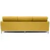 Buy Design Sofa Kanel  (3 seats) - Faux Leather Pastel yellow 13246 in the United Kingdom