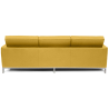 Buy Design Sofa Kanel  (3 seats) - Faux Leather Pastel yellow 13246 at MyFaktory