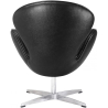 Buy Swivel Armchair Leather - Office Armchair - Swin  Black 13664 in the United Kingdom