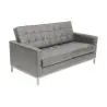 Buy Design Sofa Kanel  (2 seats) - Faux Leather Grey 13242 at MyFaktory