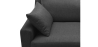 Buy Design Living-room Sofa - 3 seater - Fabric Dark grey 26729 - prices