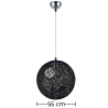 Buy Random/55 Ball Pendant Lamp - String Black 22740 with a guarantee
