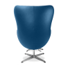 Buy Bold Chair with Ottoman - Faux Leather Dark blue 13658 in the United Kingdom