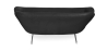 Buy Scandinavian design Swin Sofa - 2 seater - Vegan Leather Black 13912 - in the UK