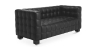 Buy Design Sofa Lukus - 2 seater - Faux Leather Black 13252 at MyFaktory