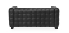 Buy Design Sofa Lukus - 2 seater - Faux Leather Black 13252 in the United Kingdom