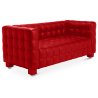 Buy Design Sofa Lukus (2 seats) - Faux Leather Red 13252 - in the UK