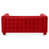 Buy Design Sofa Lukus (2 seats) - Faux Leather Red 13252 in the United Kingdom