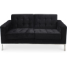 Buy Sofa Modern Design – 2 Seater – Fabric Upholstered – Kanel Black 13241 in the United Kingdom