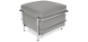 Buy SQUAR Footrest (Ottoman) - Faux Leather Grey 13418 in the United Kingdom
