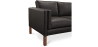 Buy Design Sofa 2332 (2 seats) - Premium Leather Black 13922 - in the UK