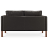 Buy Design Sofa 2332 (2 seats) - Premium Leather Black 13922 in the United Kingdom