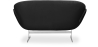 Buy Sofa Design - 2 seater - Leather Upholstered - Swin Black 13913 with a guarantee