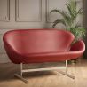 Buy Design Sofa - Swin Sofa (2 seats) - Premium Leather Black 13913 - prices