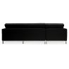 Buy Design Corner Sofa Kanel - Left Angle - Faux Leather Black 15184 at MyFaktory