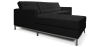Buy Corner Sofa Kanel Designer – Left-Hand Facing – 3/4-Seater – Faux Leather Black 15184 with a guarantee