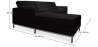 Buy Corner Sofa Kanel Designer – Left-Hand Facing – 3/4-Seater – Faux Leather Black 15184 - prices