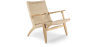 Buy Wood and Rope Armchair - Boho Bali Handcrafted Design - Varina Natural wood 57153 in the United Kingdom