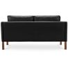 Buy Scandinavian design Design Sofa 2212 (2 seats) - Faux Leather Black 13915 in the United Kingdom