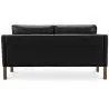 Buy Scandinavian design Design Sofa 2212 (2 seats) - Faux Leather Black 13915 home delivery