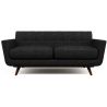 Buy Scandinavian design Milton Sofa (2 seats) - Fabric Black 55628 - in the UK