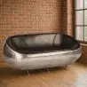 Buy Pod Aviator Design Sofa - Premium Leather Black 26722 - prices