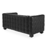 Buy Design Sofa Lukus (2 seats) - Premium Leather Black 13253 at MyFaktory