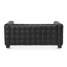 Buy Design Sofa Lukus (2 seats) - Premium Leather Black 13253 in the United Kingdom