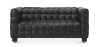 Buy Design Sofa Lukus (2 Seater) - Premium Leather Black 13253 - in the UK