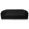 Buy Cava Design Sofa (2 seats) - Faux Leather Black 16611 - in the UK