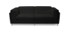 Buy Cava Design Sofa - 2 Seater - Faux Leather Black 16611 - in the UK