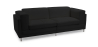 Buy Cava Design Sofa - 2 Seater - Faux Leather Black 16611 in the United Kingdom