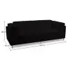 Buy Cava Design Sofa (2 seats) - Faux Leather Black 16611 with a guarantee